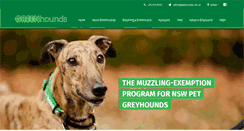 Desktop Screenshot of greenhounds.com.au